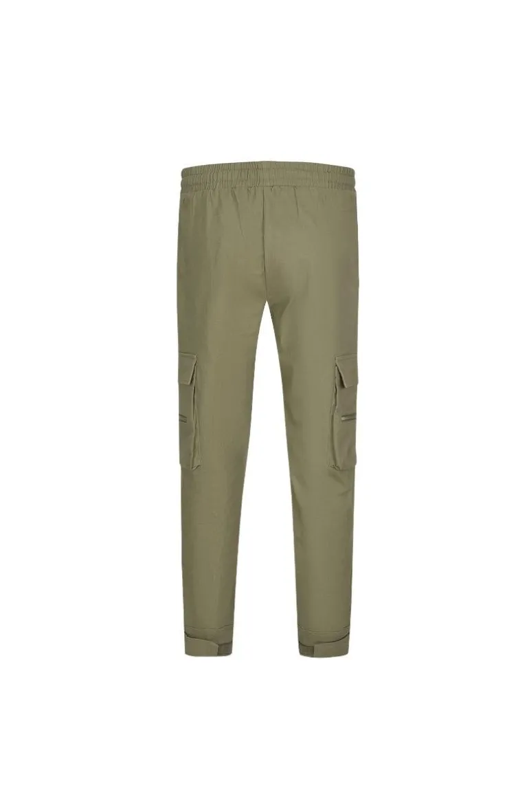 Pantalon cargo jogger avec détail zippé