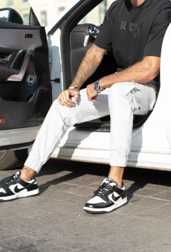 Pantalon cargo jogger avec zip