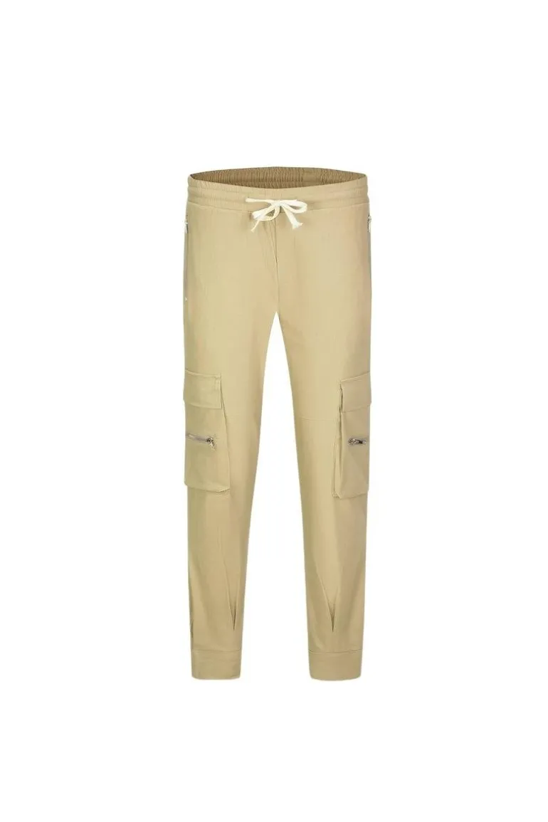 Pantalon cargo jogger avec détail zippé