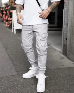 Pantalon cargo jogger avec zip