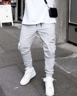 Pantalon cargo jogger avec zip