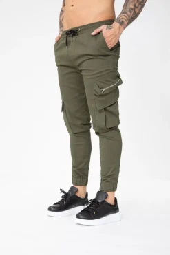 Pantalon cargo jogger avec zip