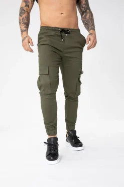 Pantalon cargo jogger avec zip