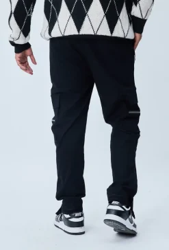 Pantalon cargo jogger avec détail zippé