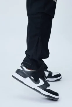Pantalon cargo jogger avec détail zippé