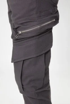 Pantalon cargo jogger avec zip