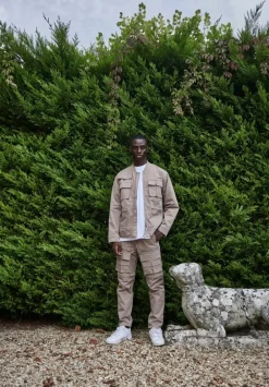 Pantalon cargo jogger multipoche à zip