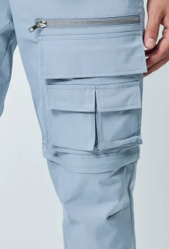 Pantalon cargo jogger multipoche à zip