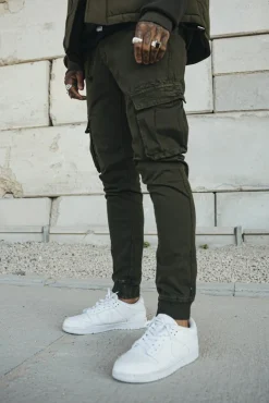 Pantalon cargo jogger treillis