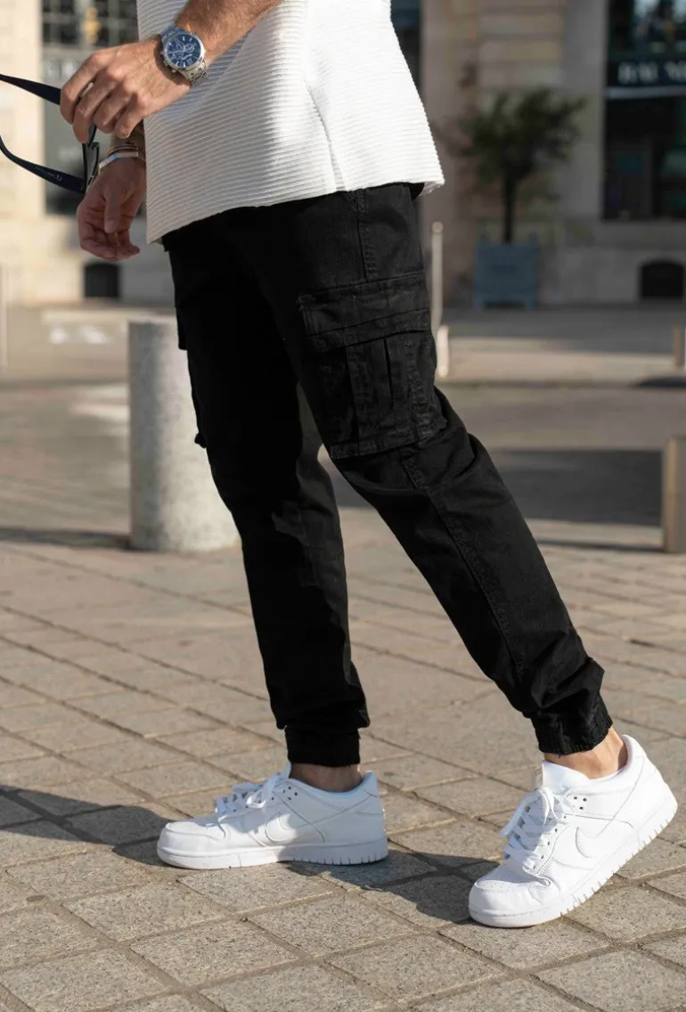 Pantalon cargo jogger treillis
