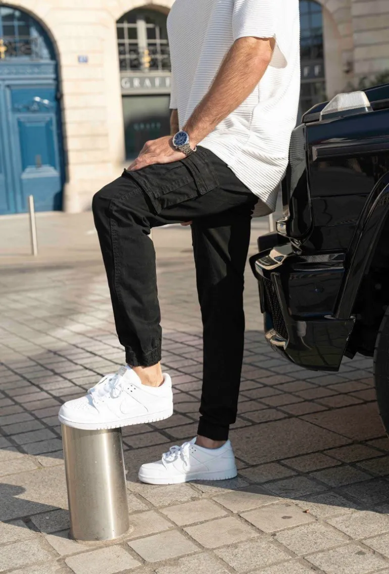 Pantalon cargo jogger treillis