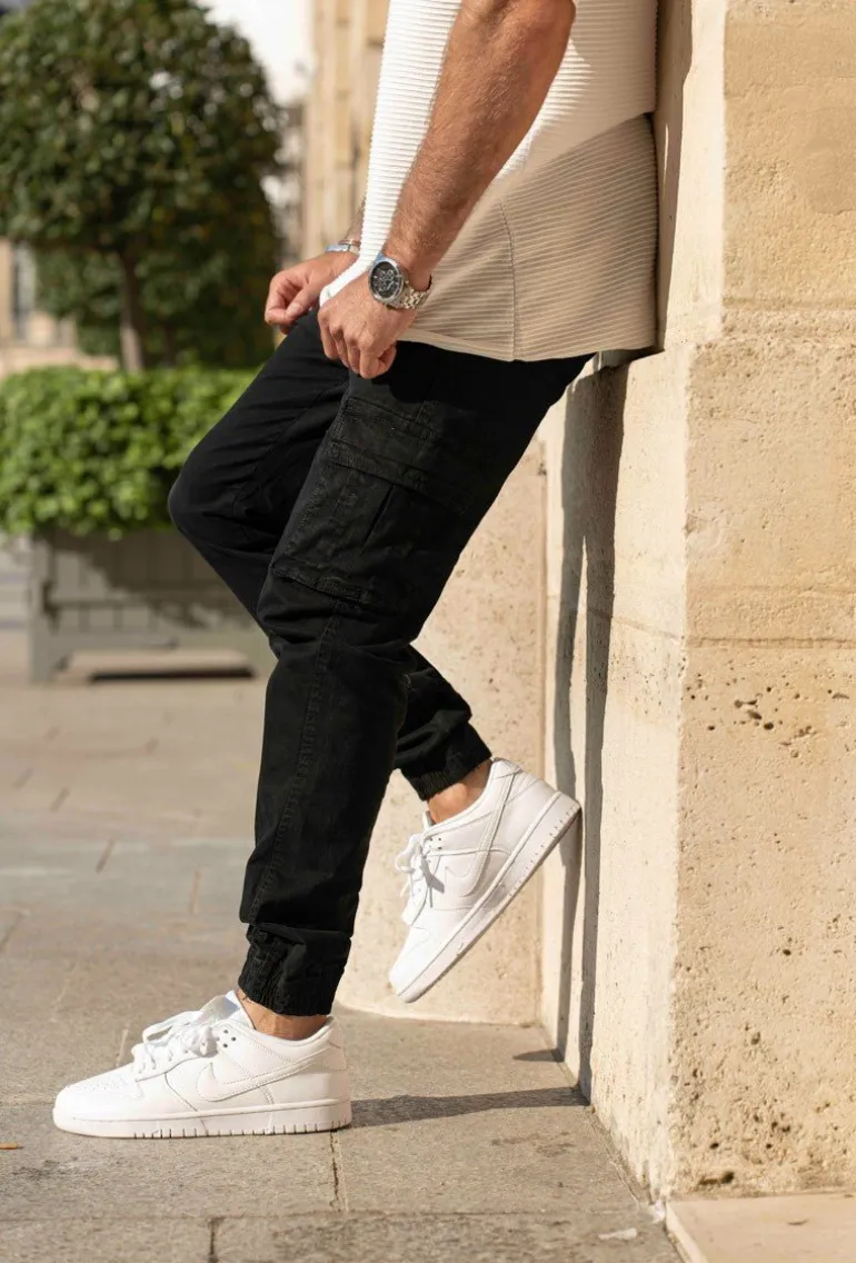 Pantalon cargo jogger treillis