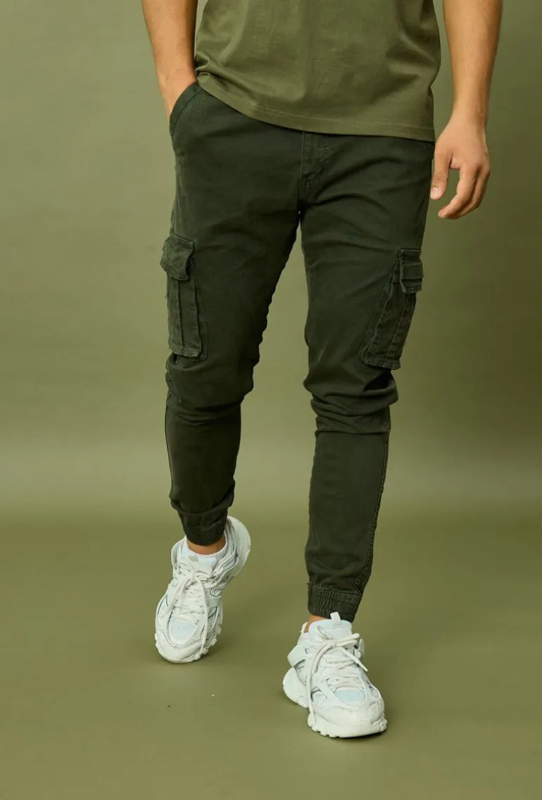 Pantalon cargo jogger treillis