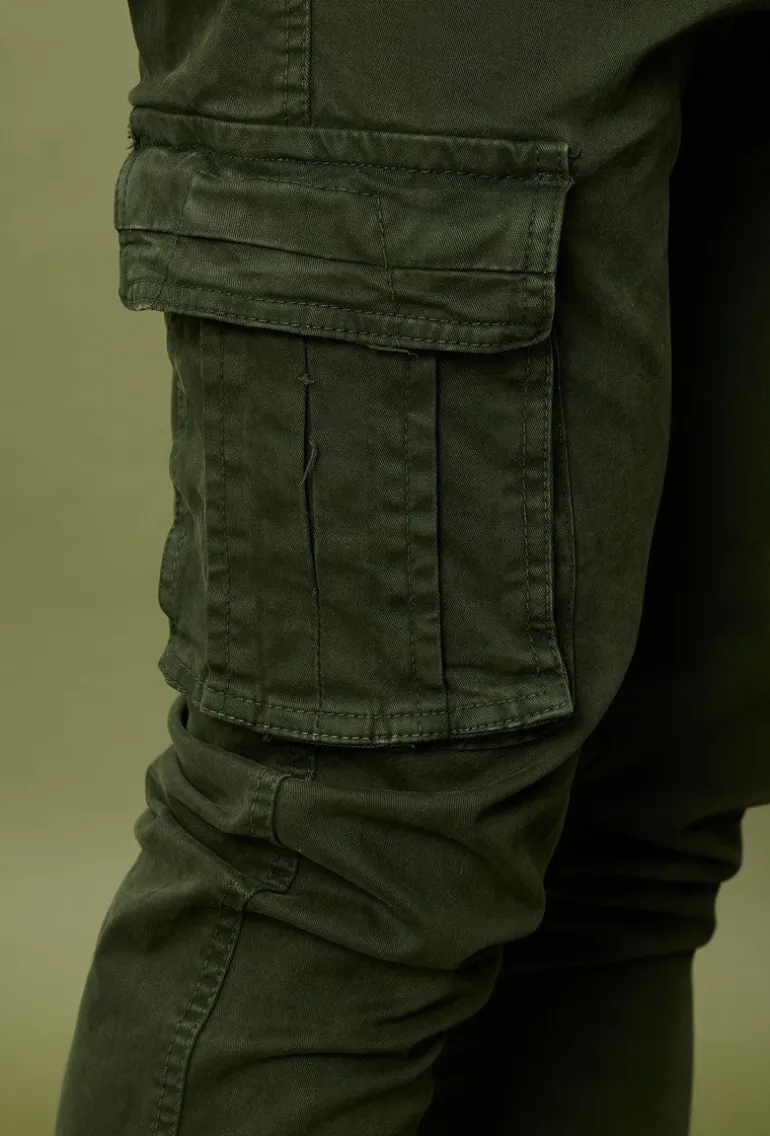 Pantalon cargo jogger treillis