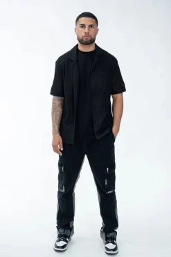 Pantalon cargo patchwork