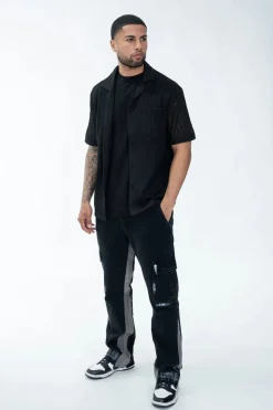 Pantalon cargo patchwork