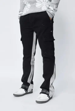 Pantalon cargo patchwork
