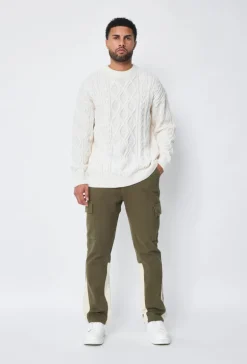 Pantalon cargo patchwork