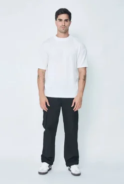 Pantalon cargo toile large