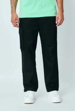 Pantalon cargo toile large