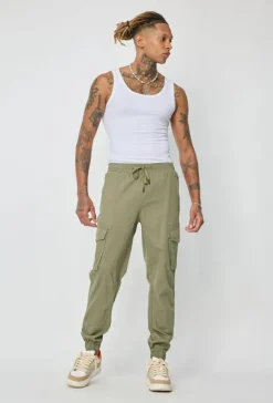 Pantalon cargo uni