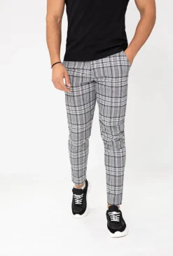 Pantalon chino à carreaux