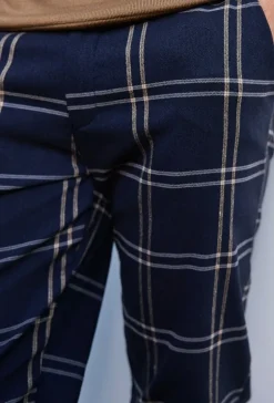 Pantalon chino à carreaux