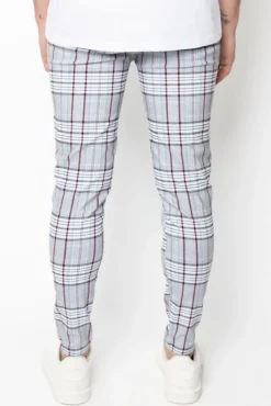 Pantalon chino à carreaux