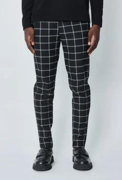 Pantalon chino à carreaux