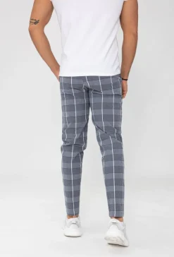 Pantalon chino à carreaux