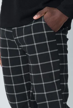 Pantalon chino à carreaux