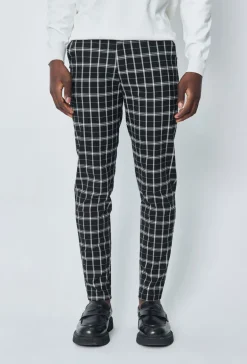Pantalon chino à carreaux
