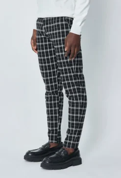 Pantalon chino à carreaux