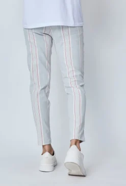 Pantalon chino à rayures