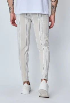 Pantalon chino à rayures