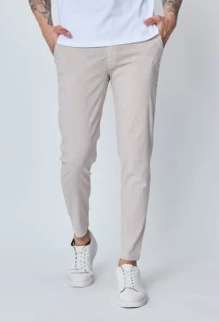 Pantalon chino à rayures
