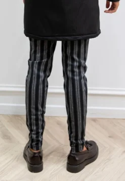Pantalon chino à rayures