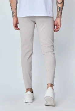 Pantalon chino à rayures