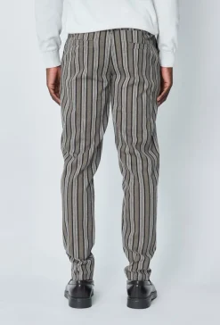 Pantalon chino à rayures