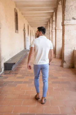 Pantalon chino à rayures