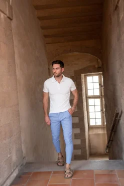 Pantalon chino à rayures