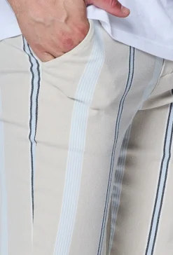 Pantalon chino à rayures