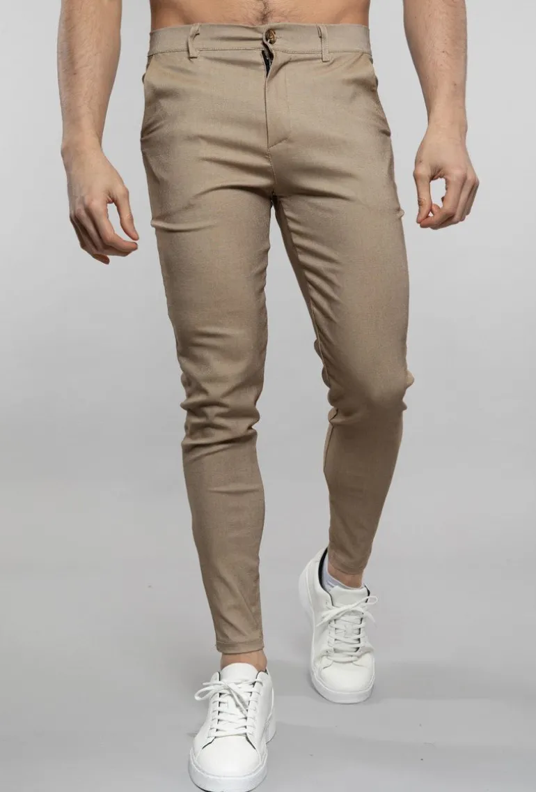Pantalon chino chiné