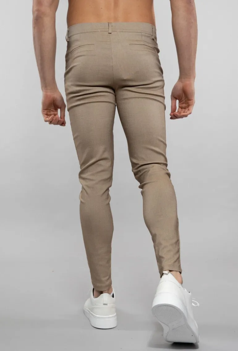 Pantalon chino chiné