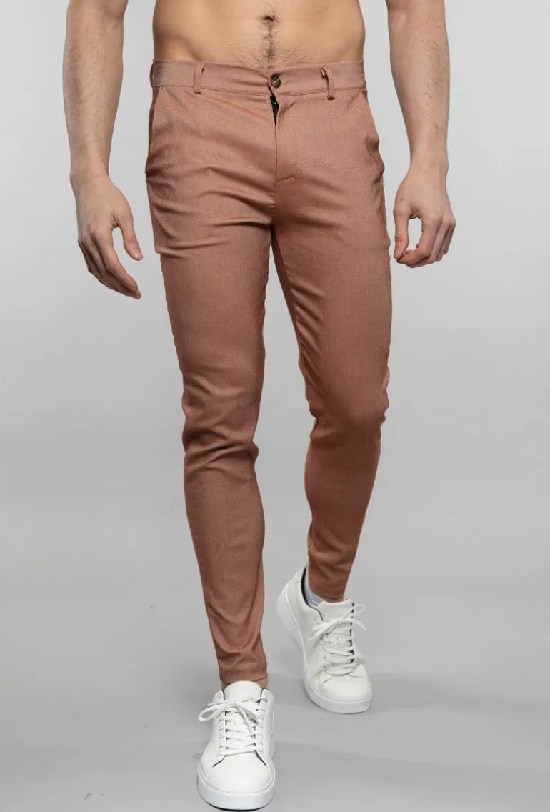 Pantalon chino chiné