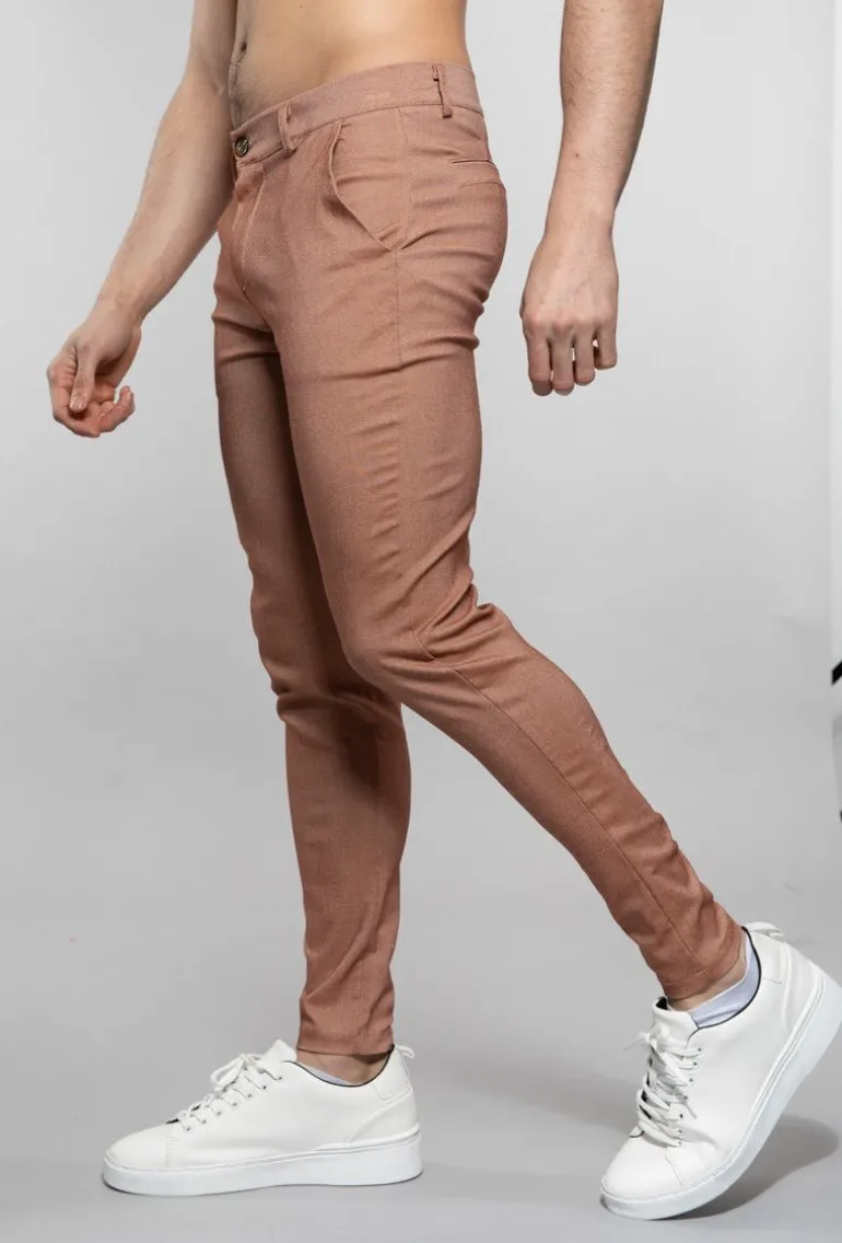 Pantalon chino chiné