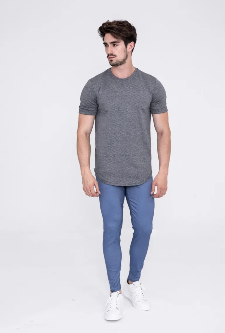 Pantalon chino chiné