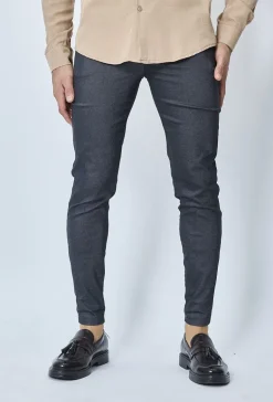 Pantalon chino chiné