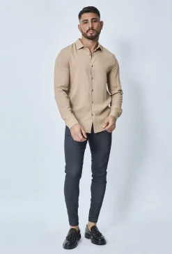 Pantalon chino chiné