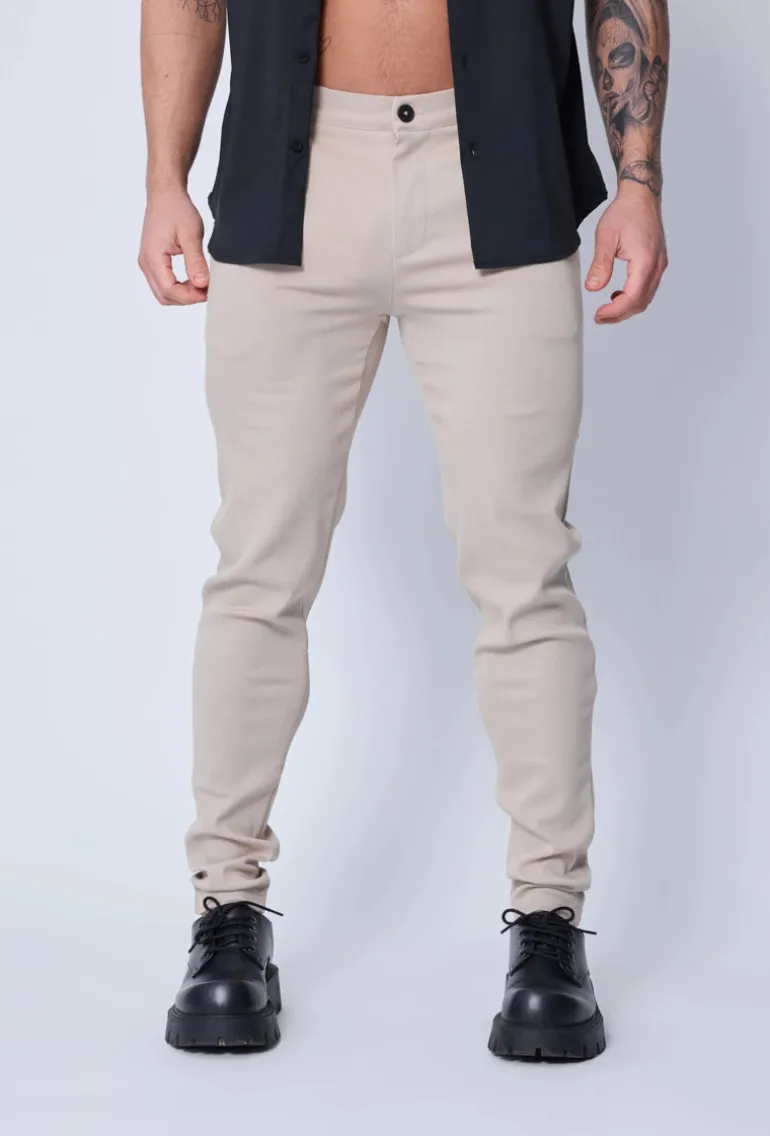 Pantalon chino classique uni